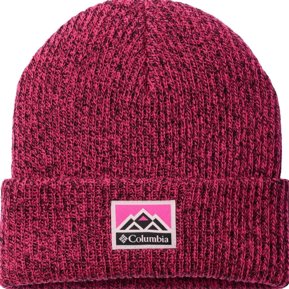 Bonnet Et Bandeau<Columbia Bonnet Youth Whirlibird Cuffed Beanie Pink Ice Black Marled Mountains