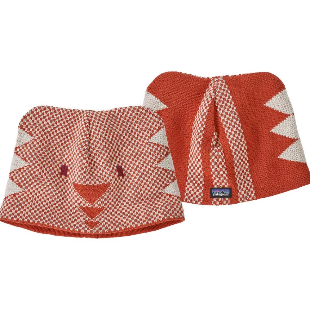 Bonnet Et Bandeau<Patagonia Bonnet Baby Animal Friends Beanie Bear Sandhill Rust