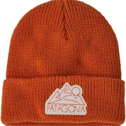 Bonnet Et Bandeau<Patagonia Bonnet Kid's Logo Beanie Z's and S's Redtail Rust