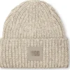 New Bonnet Chunky Rib Light Grey Bonnet Et Bandeau