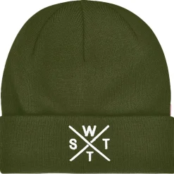 Bonnet Et Bandeau<Watts Bonnet Piano Cuffed Beanie Kaki White