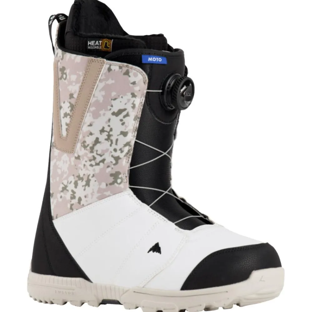 Boots Homme<Burton Boots Moto Boa Black White