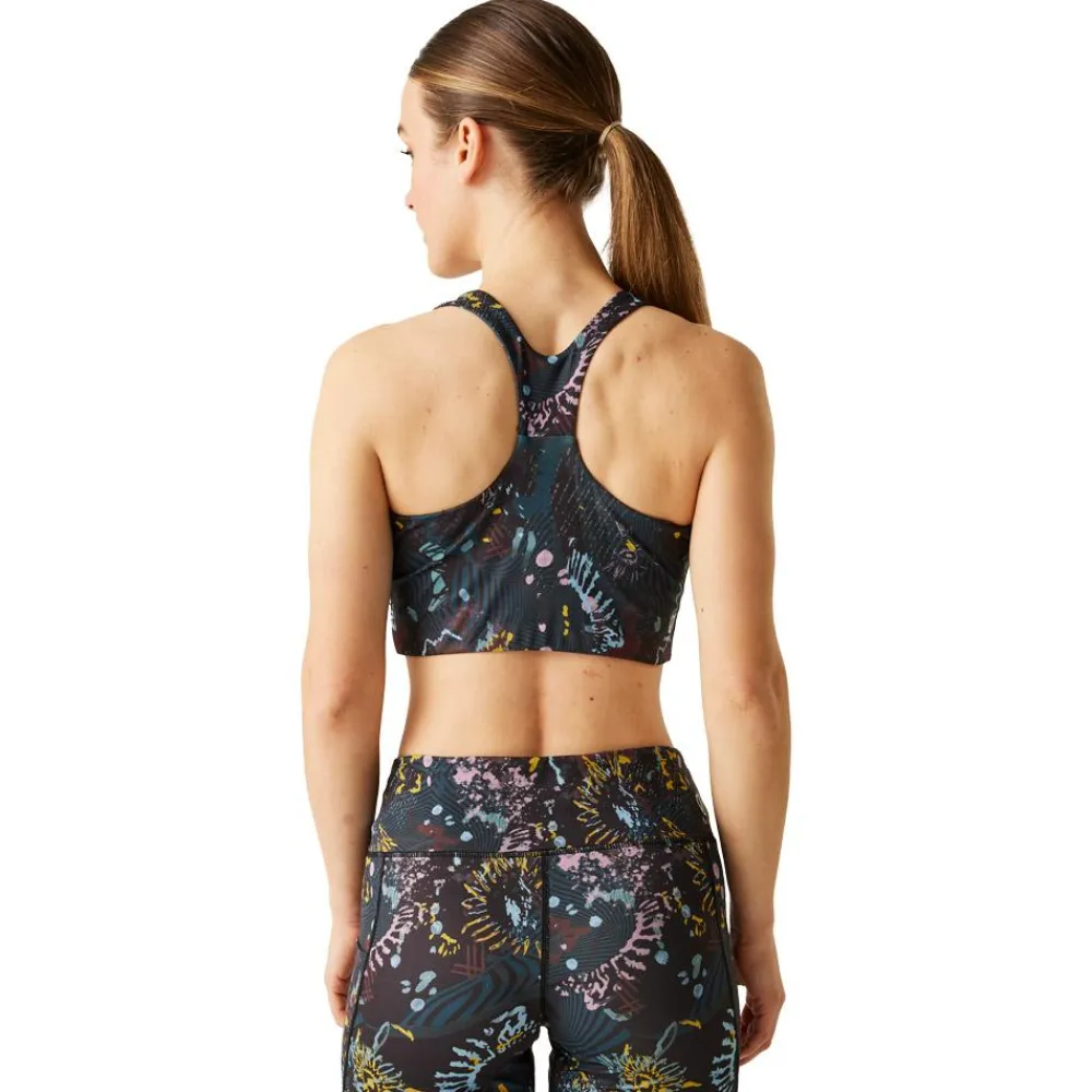 Brassiere De Sport|Sous-Vêtement Femme<DARE2B Brassière Swift III Brassière Black Energetic Print