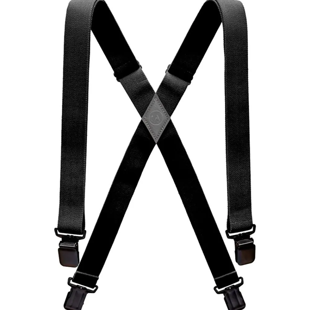 Hot Bretelles Jessup Suspenders Midnighter Black Bretelles