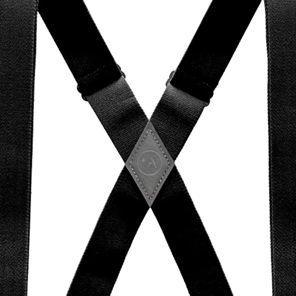 Hot Bretelles Jessup Suspenders Midnighter Black Bretelles