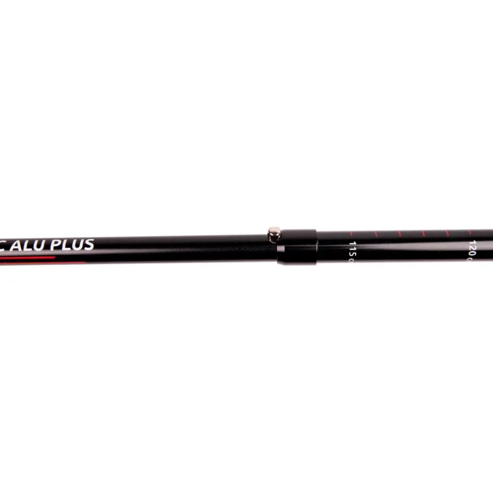 Discount Bâton Sonic Alu Plus 115-135 Black Red Bâtons De Marche Pliable