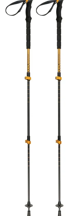 New Bâton Stick Mustang Dore / Noir Bâtons De Marche Télescopique