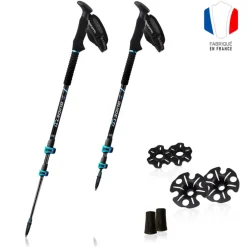 Bâtons De Randonnée Carbone<Guidetti Bâton B Light Saphir Carbone/Alu 135 cm Noir Bleu