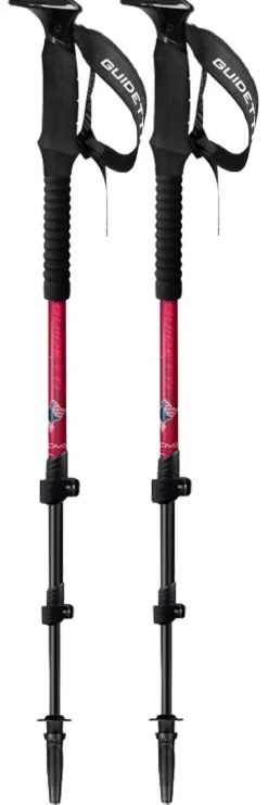 Bâtons De Marche Télescopique<Guidetti Bâton Cime Alu 59-125cm Carmin