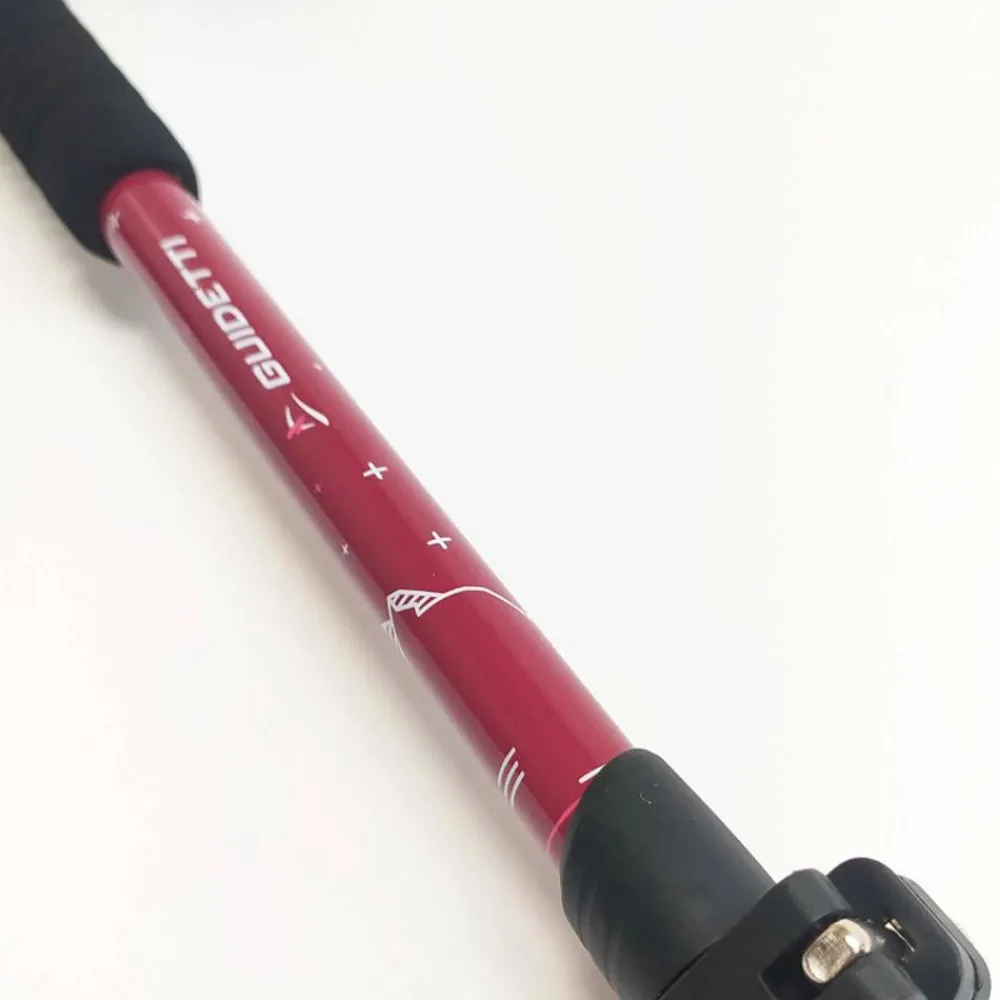 Bâtons De Marche Télescopique<Guidetti Bâton Cime Alu 59-125cm Carmin
