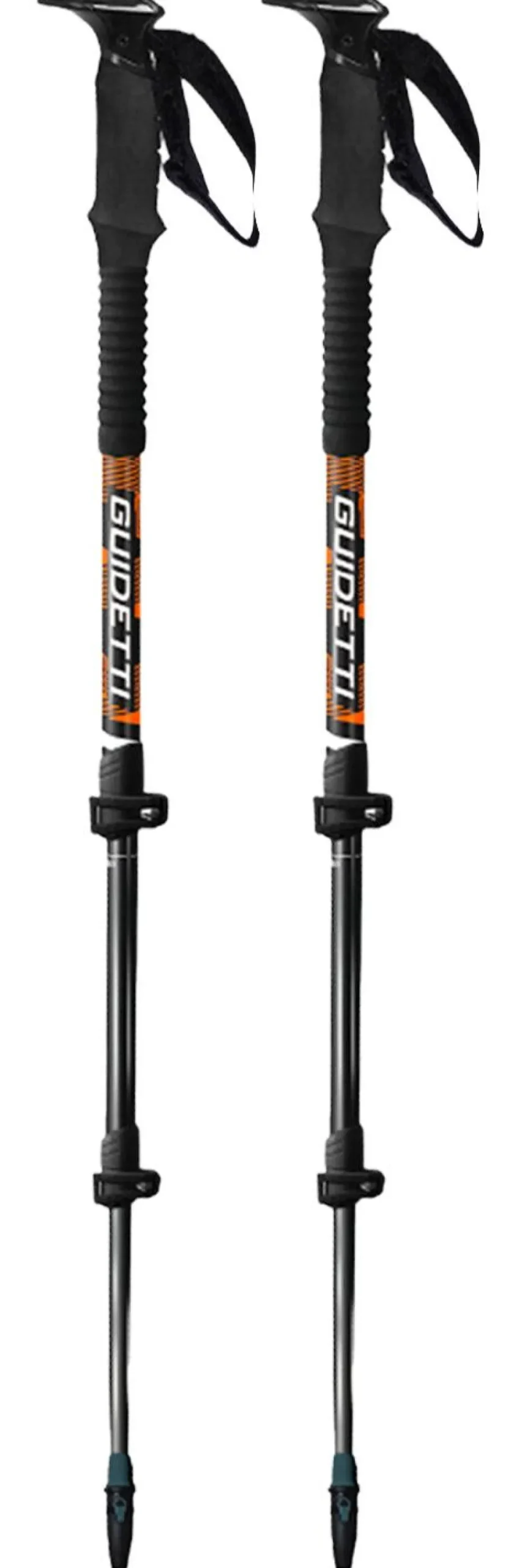 Bâtons Téléscopiques|Bâtons Femme<Guidetti Bâton Horizon 3 Black Orange