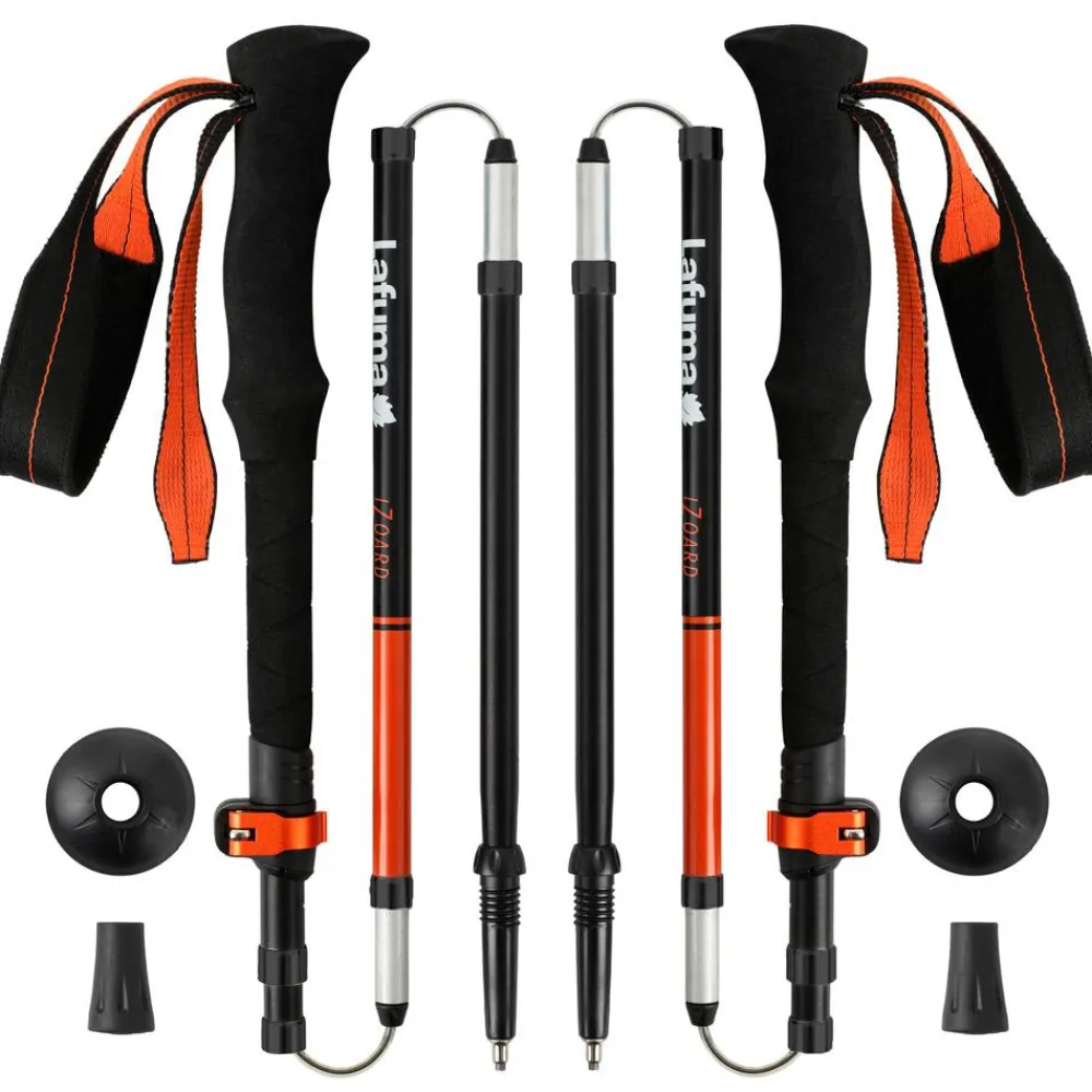 Sale Bâton Izoard Pairs Red Orange Bâtons De Marche Pliable|Bâtons De Marche Télescopique