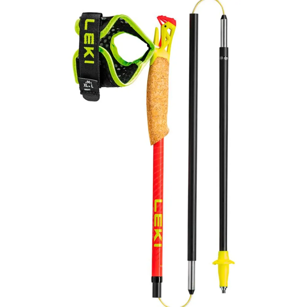 Bâtons Trail<Leki Bâton Ultratrail Fx.One Superlite Bright Red Neon Yellow Natural Carbon