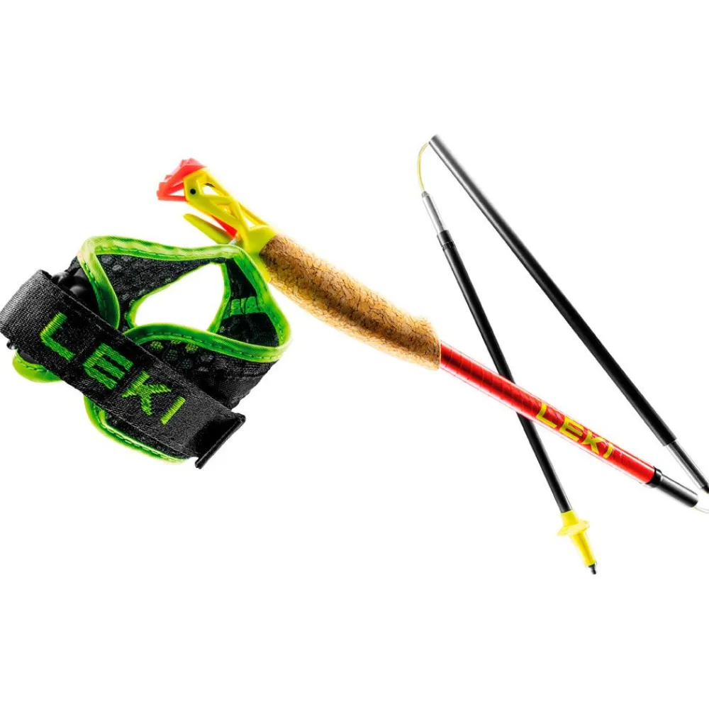 Bâtons Trail<Leki Bâton Ultratrail Fx.One Superlite Bright Red Neon Yellow Natural Carbon