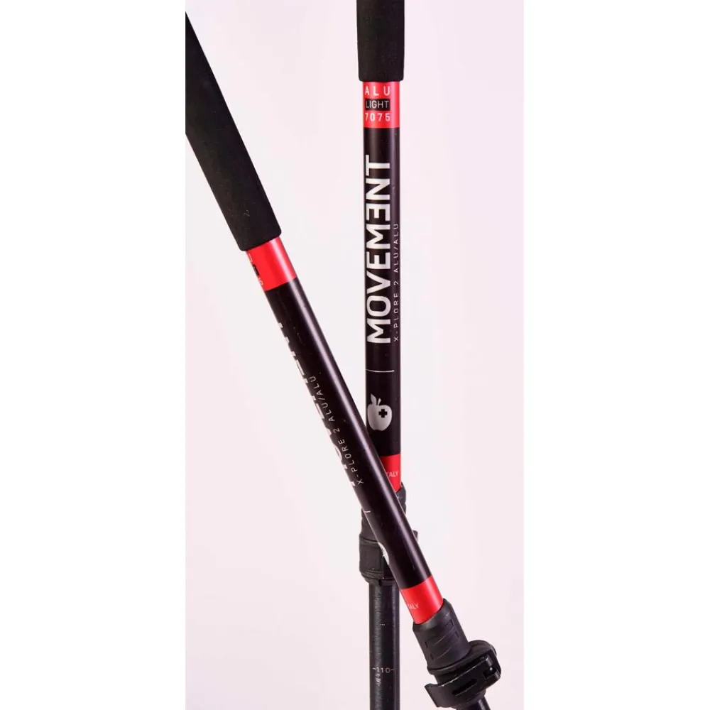 Discount Bâton X-Plore 2 Alu W Black Carmin Femme Bâtons Téléscopiques|Bâtons Femme