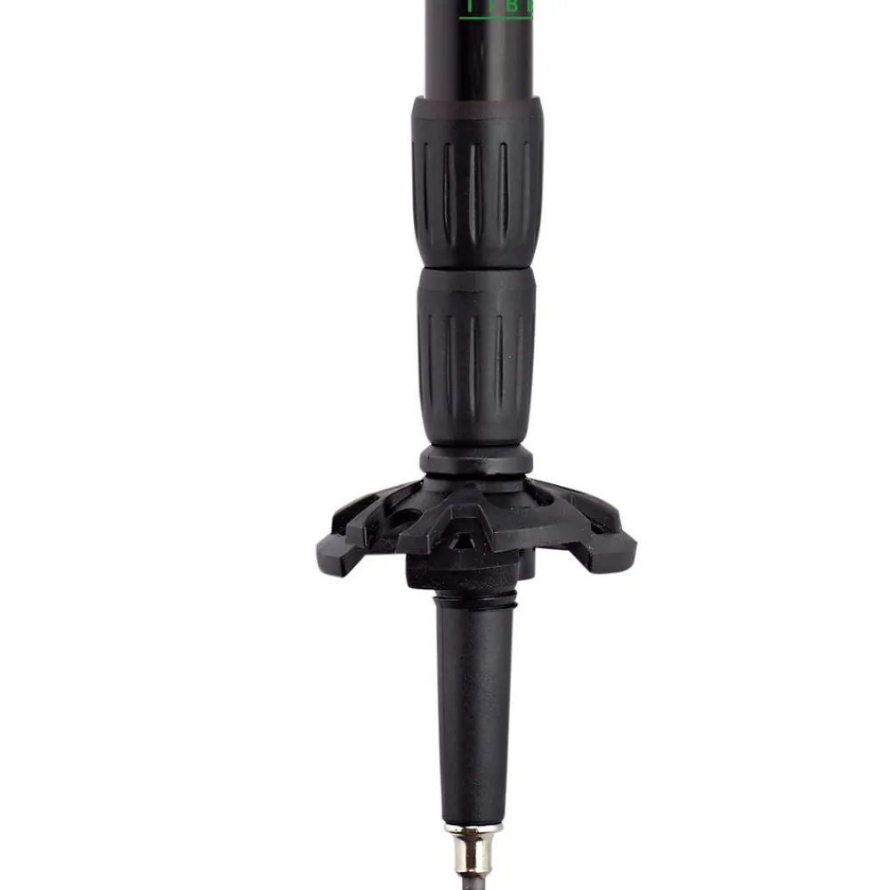 Best Bâton Raquette Tibet 3 Parts Classic Cone Black Green Bâtons Raquettes À Neige