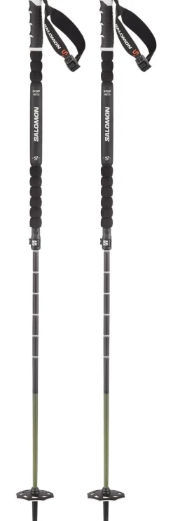 Hot Bâton Steep Prime Vario S3 (100-135cm) Black White Femme Bâtons Téléscopiques|Bâtons Femme