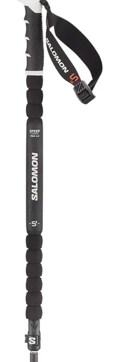 Hot Bâton Steep Prime Vario S3 (100-135cm) Black White Femme Bâtons Téléscopiques|Bâtons Femme