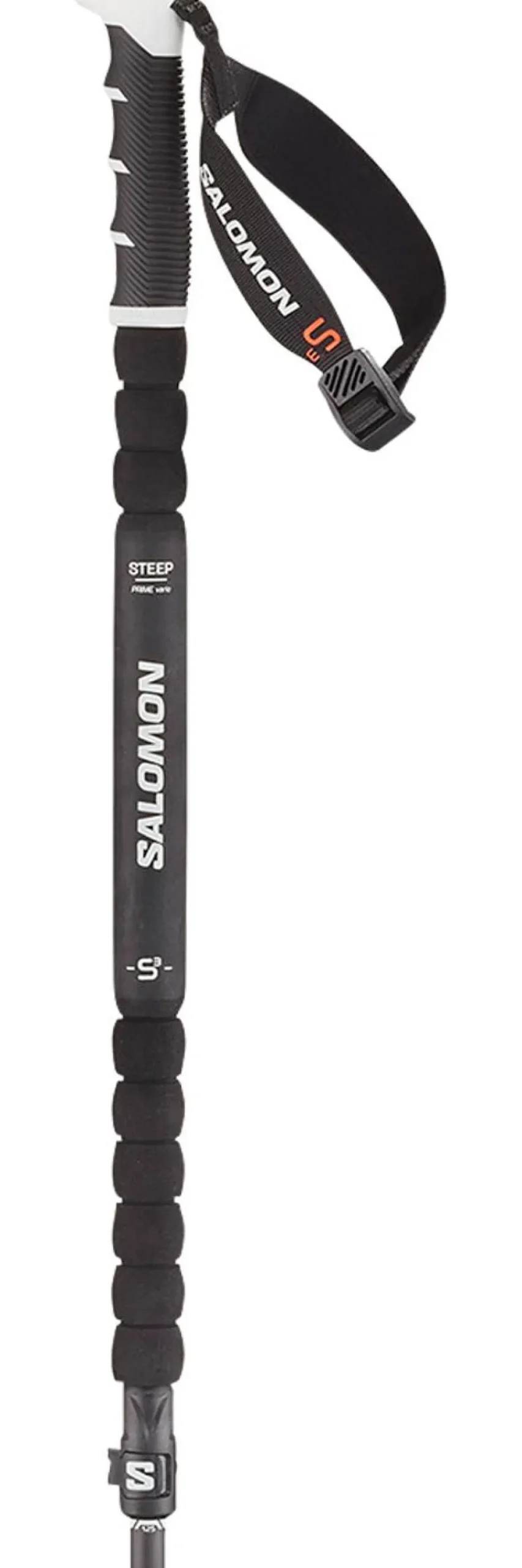 Hot Bâton Steep Prime Vario S3 (100-135cm) Black White Femme Bâtons Téléscopiques|Bâtons Femme