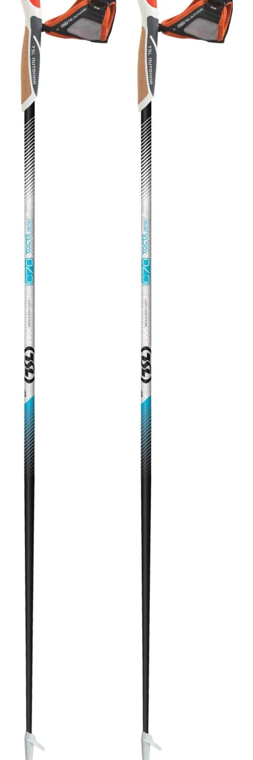 Bâtons Marche Nordique<TSL Bâton Tactil C70 Cork Spike Black Blue