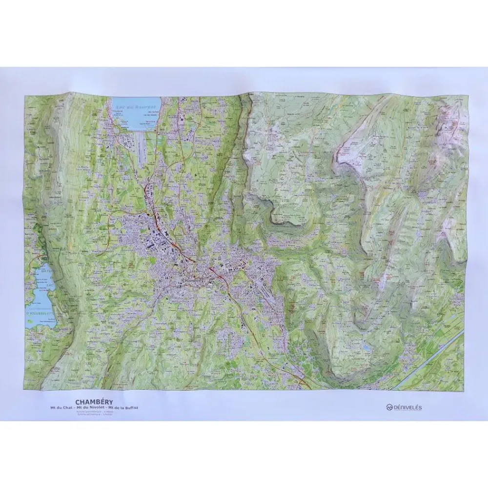 Carte 3D<Deniveles Carte 3D Chambery