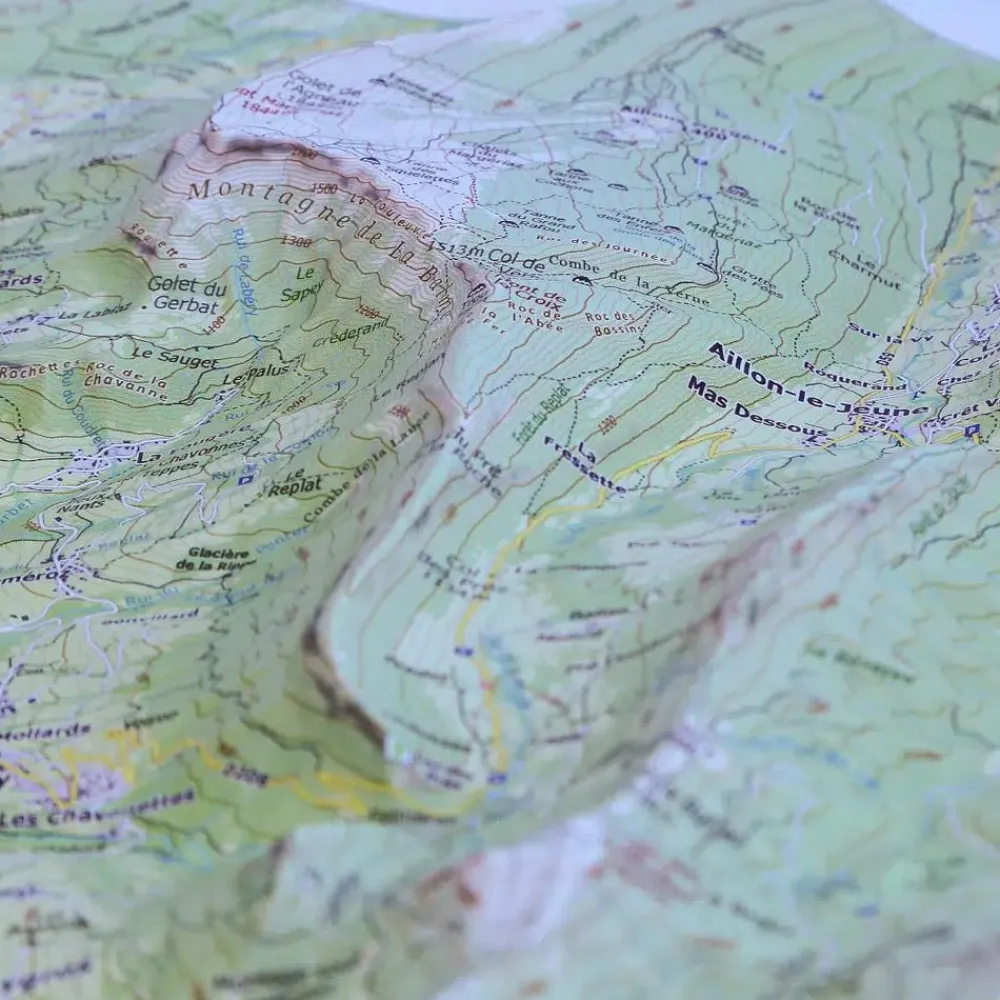 Carte 3D<Deniveles Carte 3D Chambery