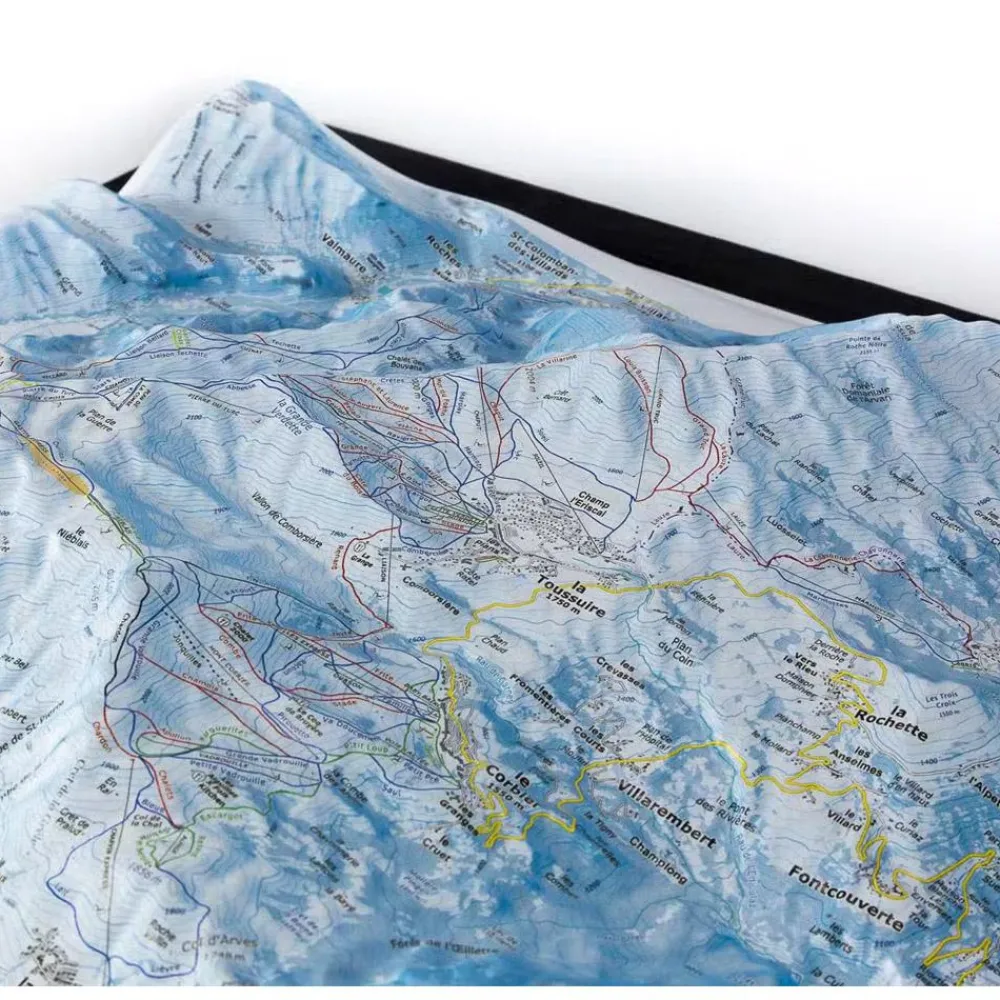 Carte 3D<Deniveles Carte 3D Domaines Les Sybelles