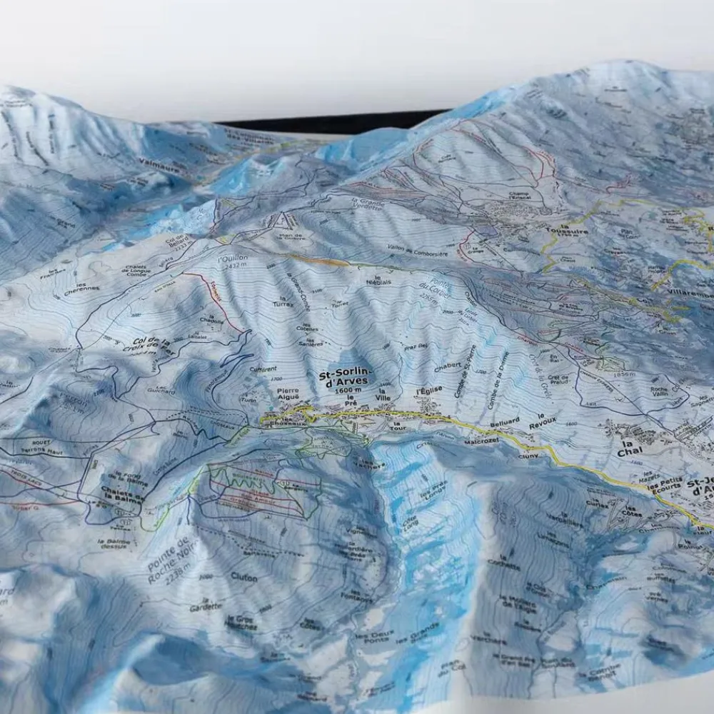 Carte 3D<Deniveles Carte 3D Domaines Les Sybelles