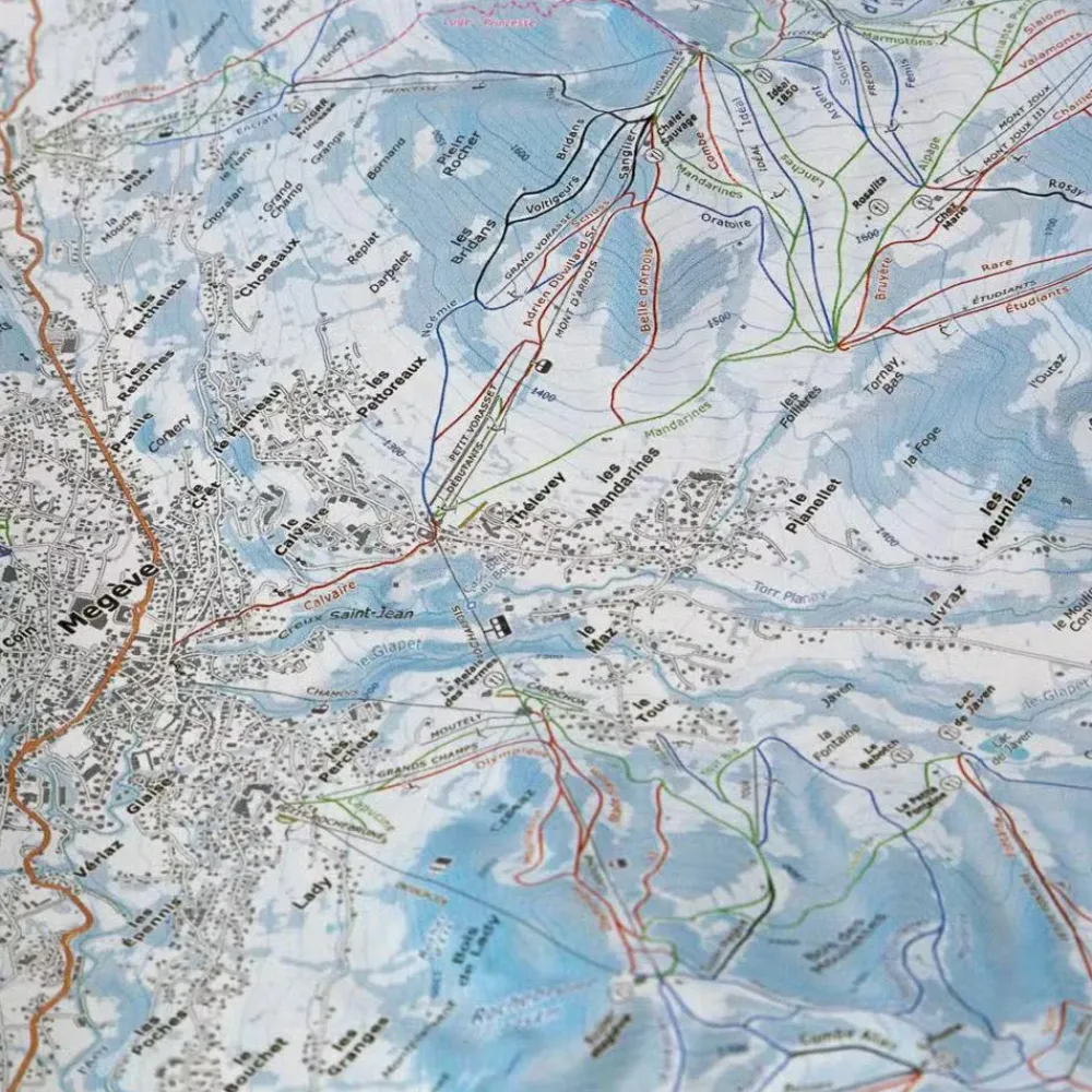 Sale Carte 3D Domaine Megeve - Saint-Gervais - Combloux Carte 3D