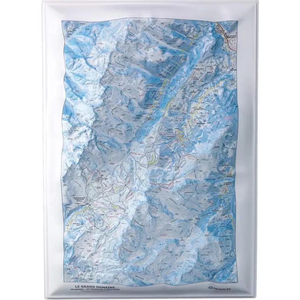 Carte 3D<Deniveles Carte 3D Le Grand Domaine (Valmorel, Saint-Franois Longchamps)