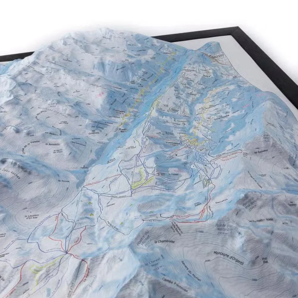 Carte 3D<Deniveles Carte 3D Le Grand Domaine (Valmorel, Saint-Franois Longchamps)