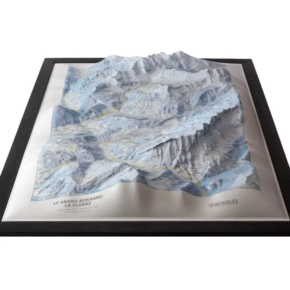 Carte 3D<Deniveles Carte 3D Le Grand-Bornand - La Clusaz