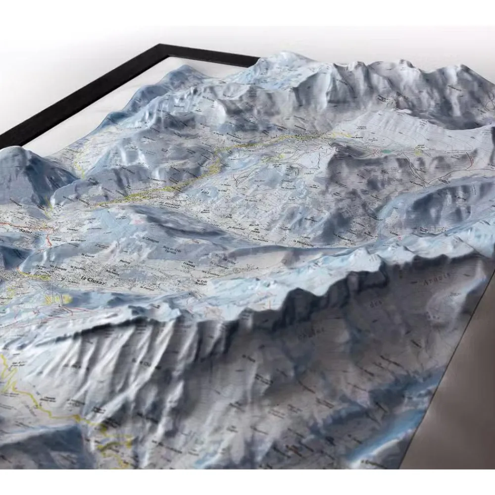 Carte 3D<Deniveles Carte 3D Le Grand-Bornand - La Clusaz