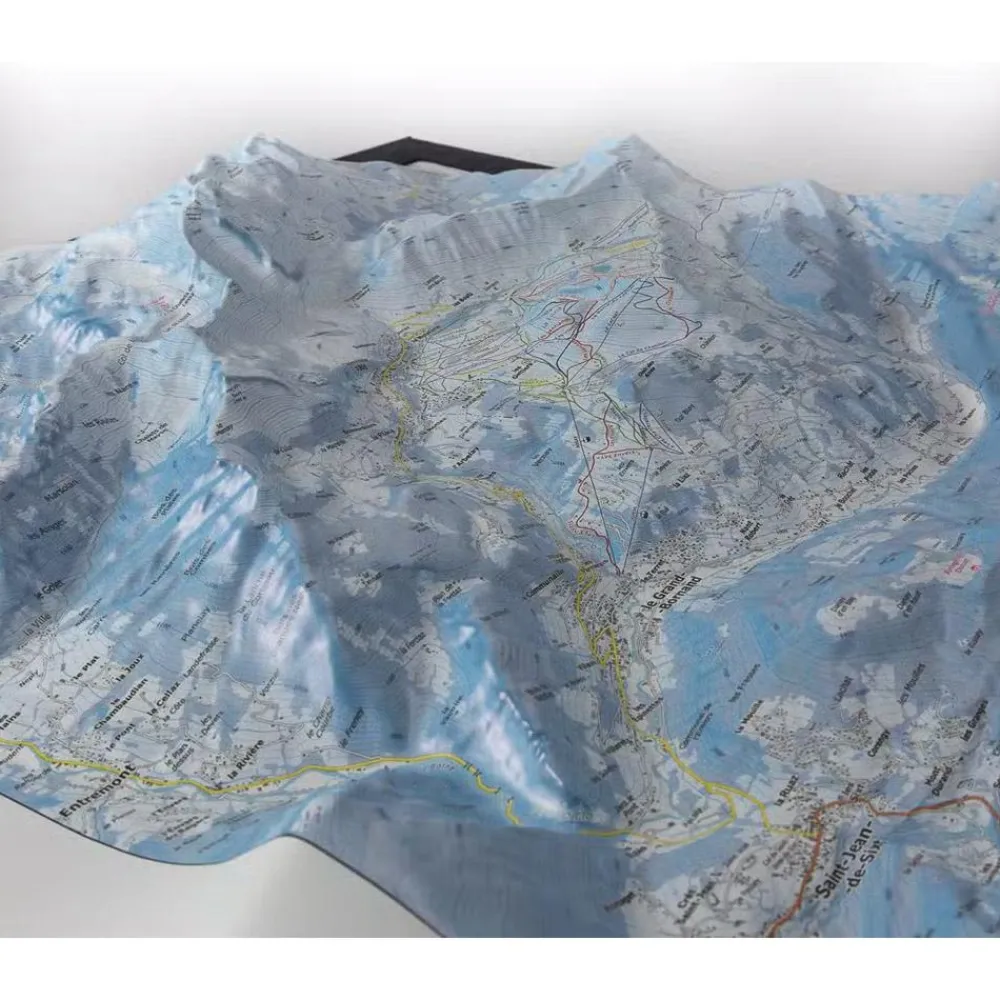 Carte 3D<Deniveles Carte 3D Le Grand-Bornand - La Clusaz