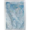 Carte 3D<Deniveles Carte 3D Les 3 Vallées - Courchevel/Méribel