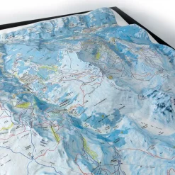 Carte 3D<Deniveles Carte 3D Les 3 Vallées - Courchevel/Méribel