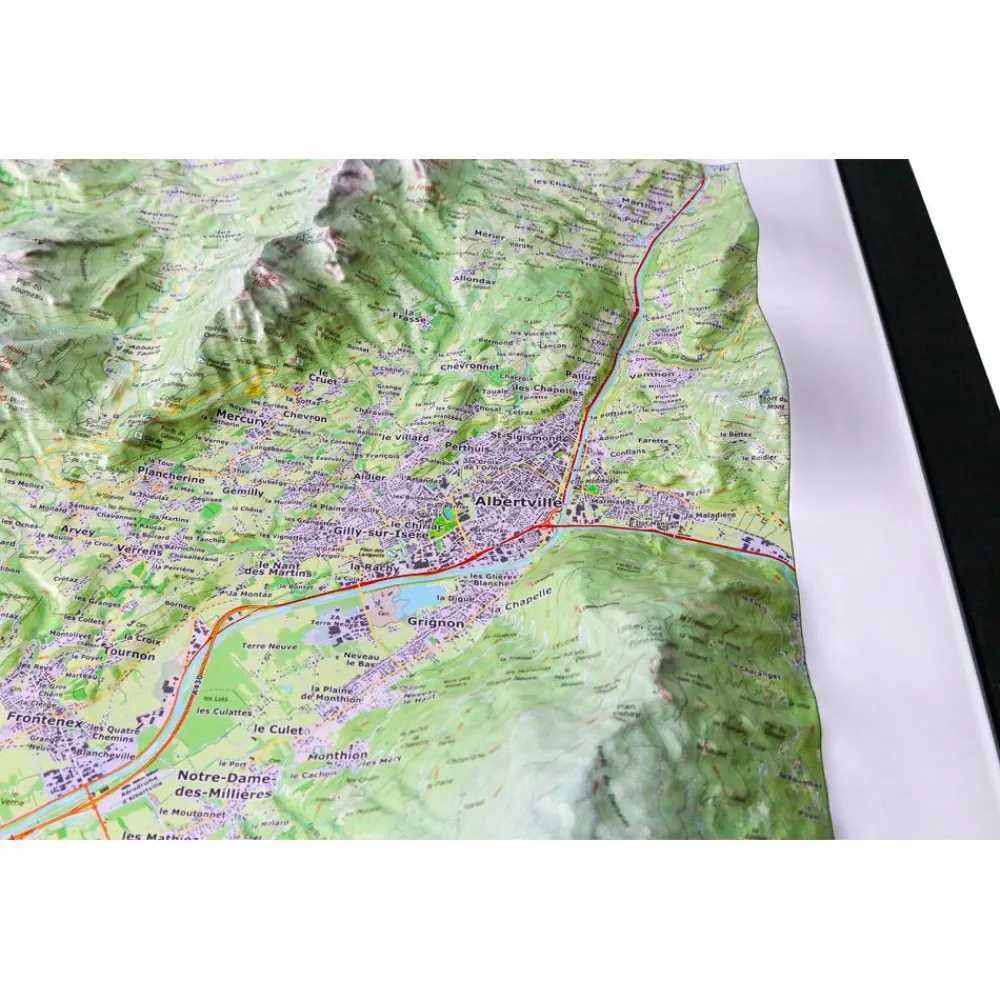 Sale Carte 3D Massif Des Bauges Carte 3D