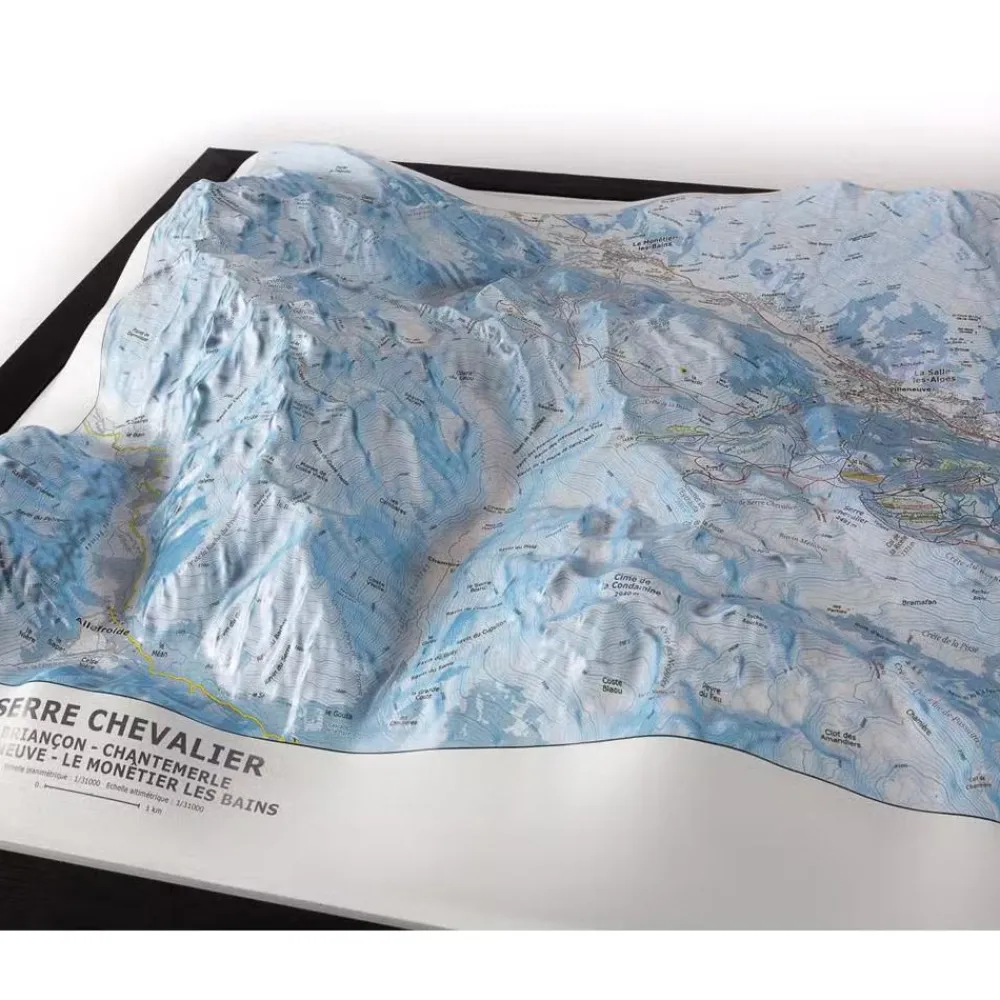 Carte 3D<Deniveles Carte 3D Serre-Chevalier