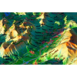 New Carte 3D Bauges-Belledonne-Chartreuse Carte 3D