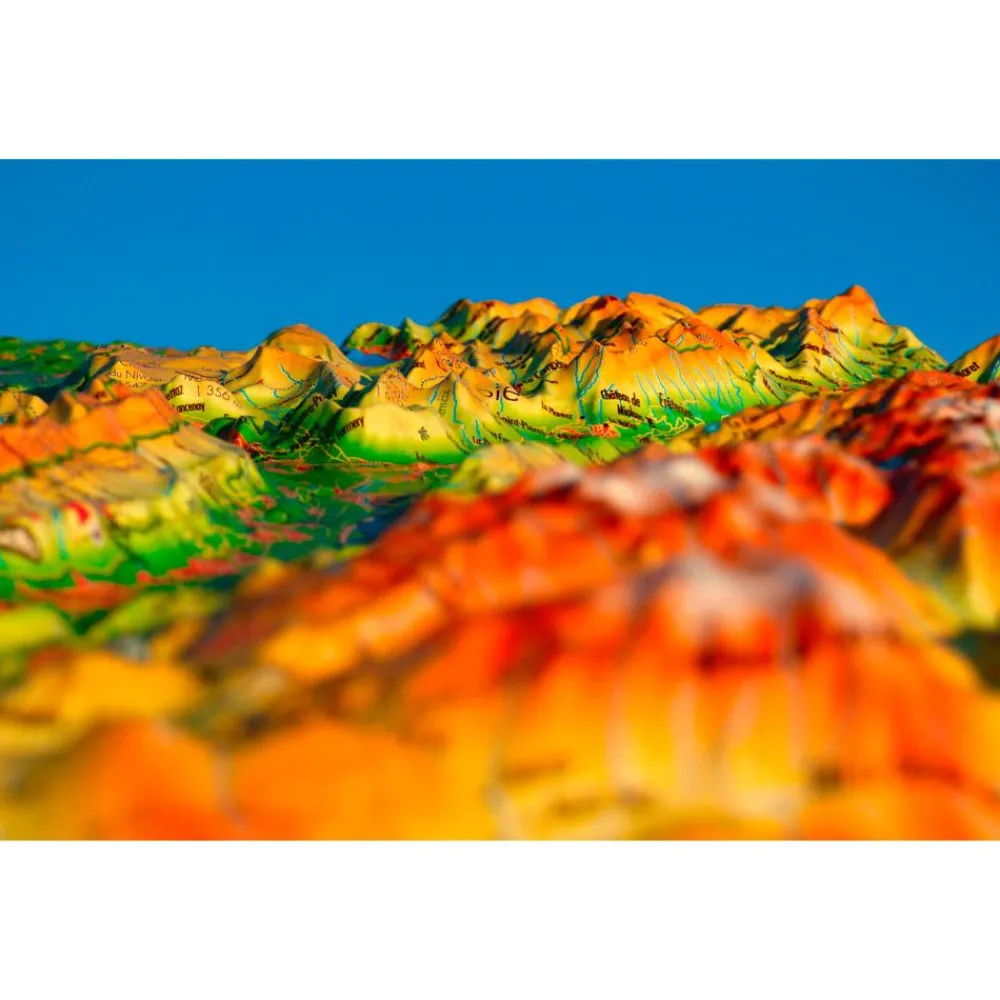 New Carte 3D Bauges-Belledonne-Chartreuse Carte 3D