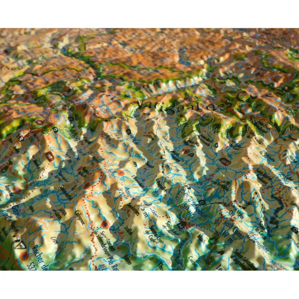 Sale Carte 3D Cévennes et Grands Causses Carte 3D