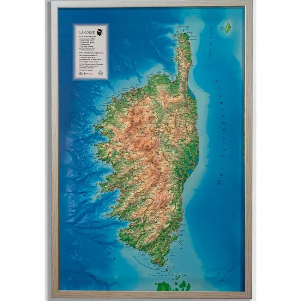 Carte 3D<3DMAP Carte 3D La Corse