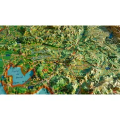 Carte 3D<3DMAP Carte 3D La Provence-Alpes-Côte-d'Azur