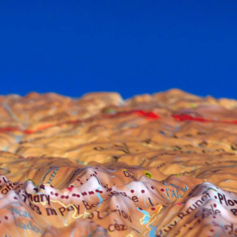 Carte 3D<3DMAP Carte 3D Le Cantal