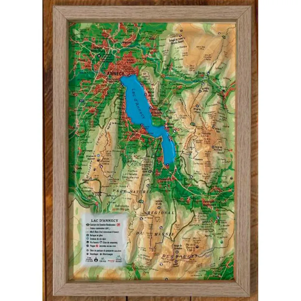Hot Carte 3D Le Lac D'annecy Carte 3D