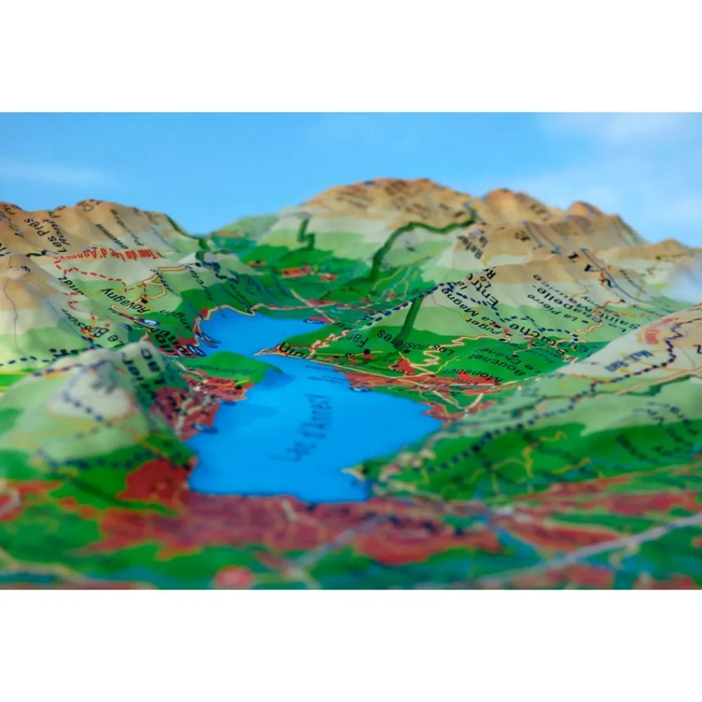 Hot Carte 3D Le Lac D'annecy Carte 3D