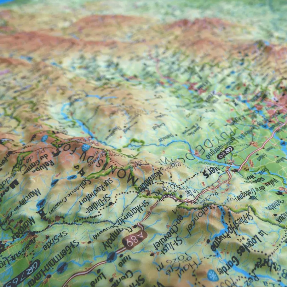 Carte 3D<3DMAP Carte 3D Le Massif Central