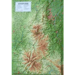 Sale Carte 3D Le Parc Naturel Régional des Volcans d'Auvergne Carte 3D