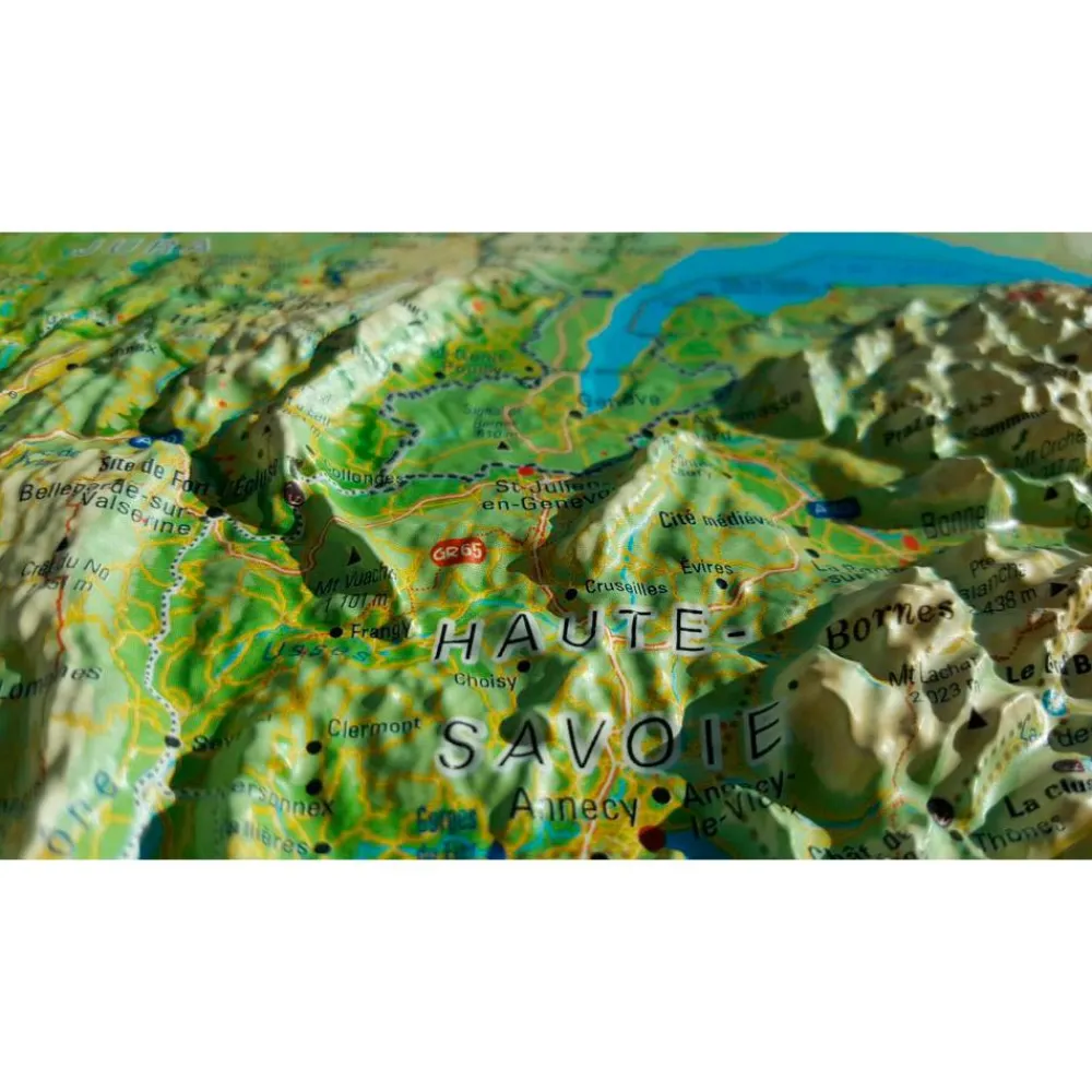 Clearance Carte 3D Les Alpes Françaises Et Ses Massifs Alpins Carte 3D