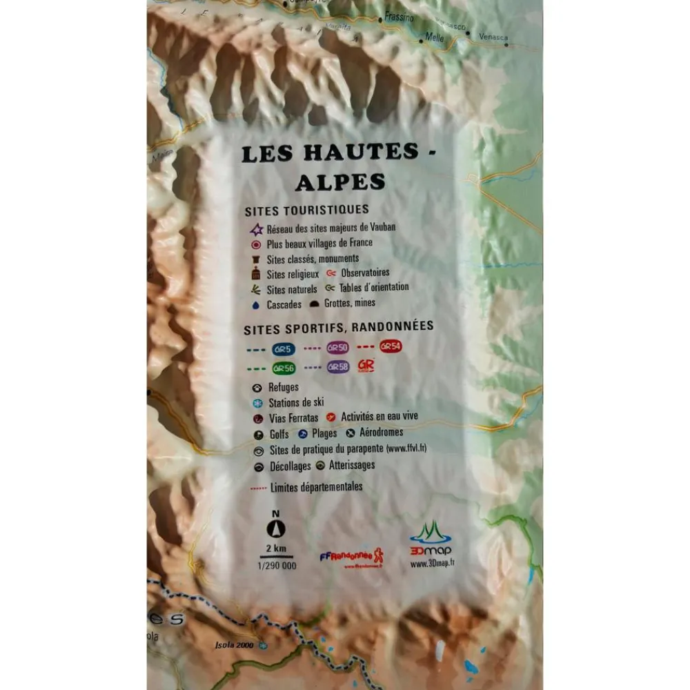 Discount Carte 3D Les Hautes-Alpes Carte 3D